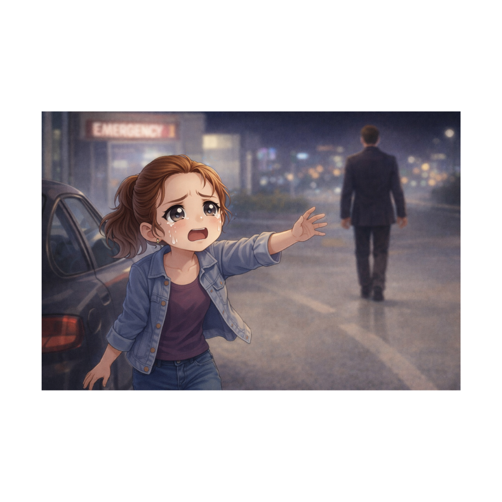 Heat 1995 final farewell emotional illustration inspired by Fumi & Kana Cinema
